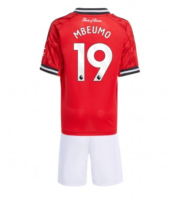 Manchester United Bryan Mbeumo #19 Replika Babytøj Hjemmebanesæt Børn 2025-26 Kortærmet (+ Korte bukser)
